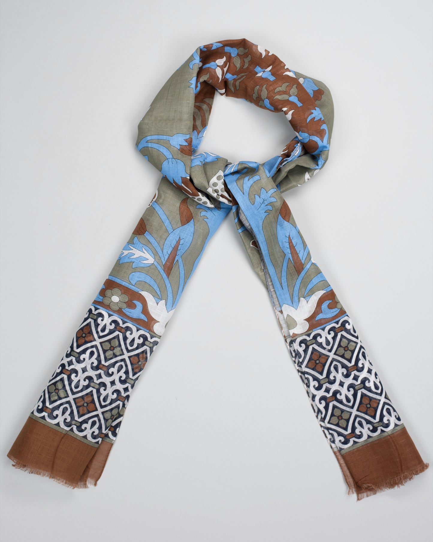 khakis brand spring linen scarf