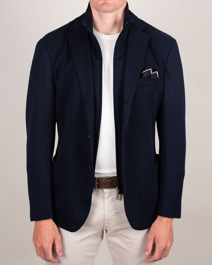eleventy blue lp hoodie soft coat