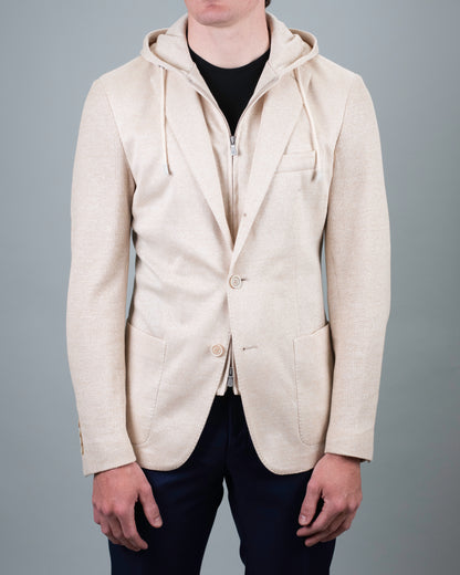 eleventy coriander tan hoodie soft coat