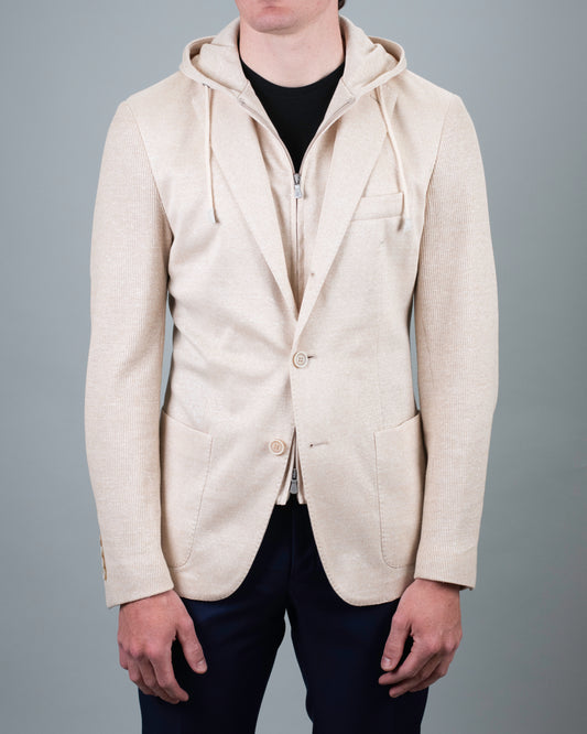 eleventy sand soft coat hoodie