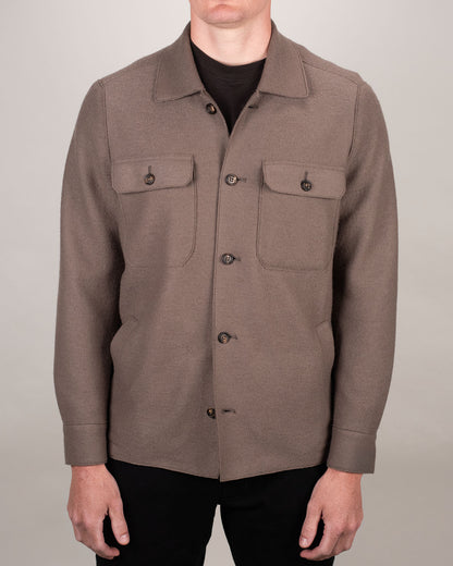eleventy cocoa overshirt jacket