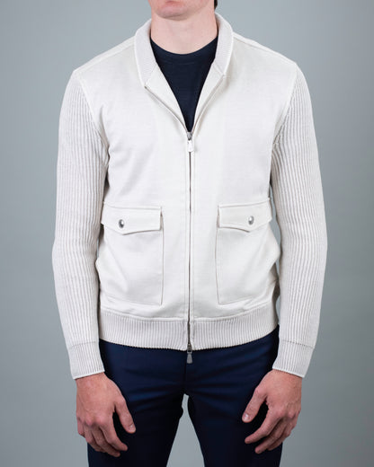 eleventy sand lightweight bomber jacket