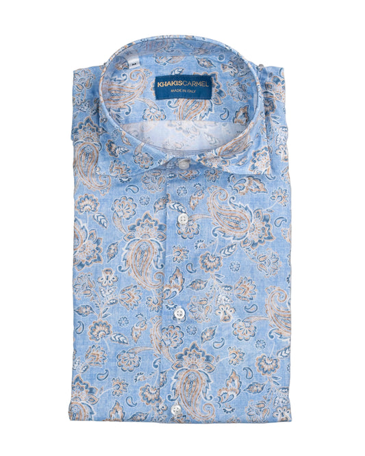 khakis brand paisley shirt