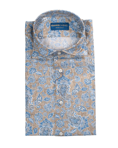 khakis brand paisley shirt
