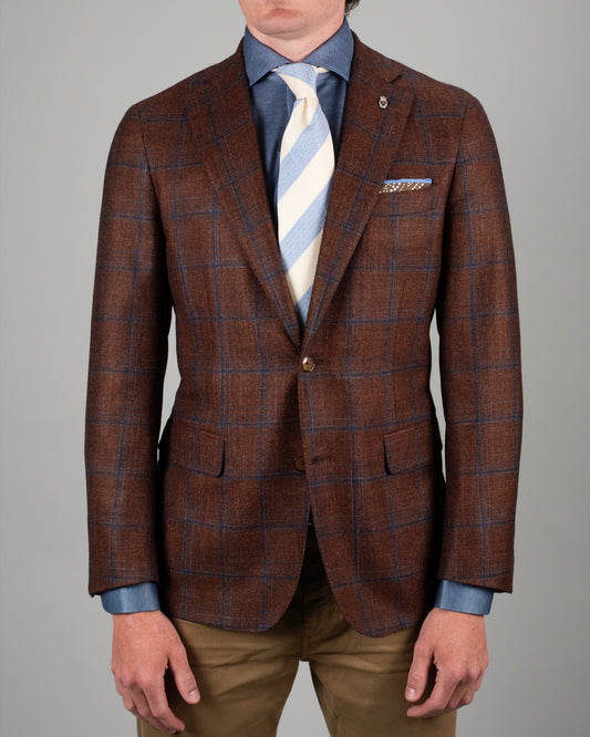 ravazzolo rust plaid sportcoat