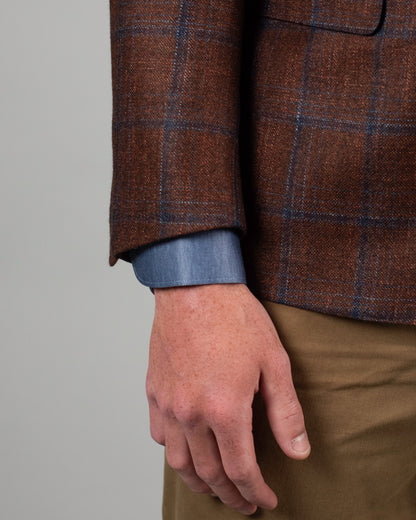 ravazzolo rust plaid sportcoat