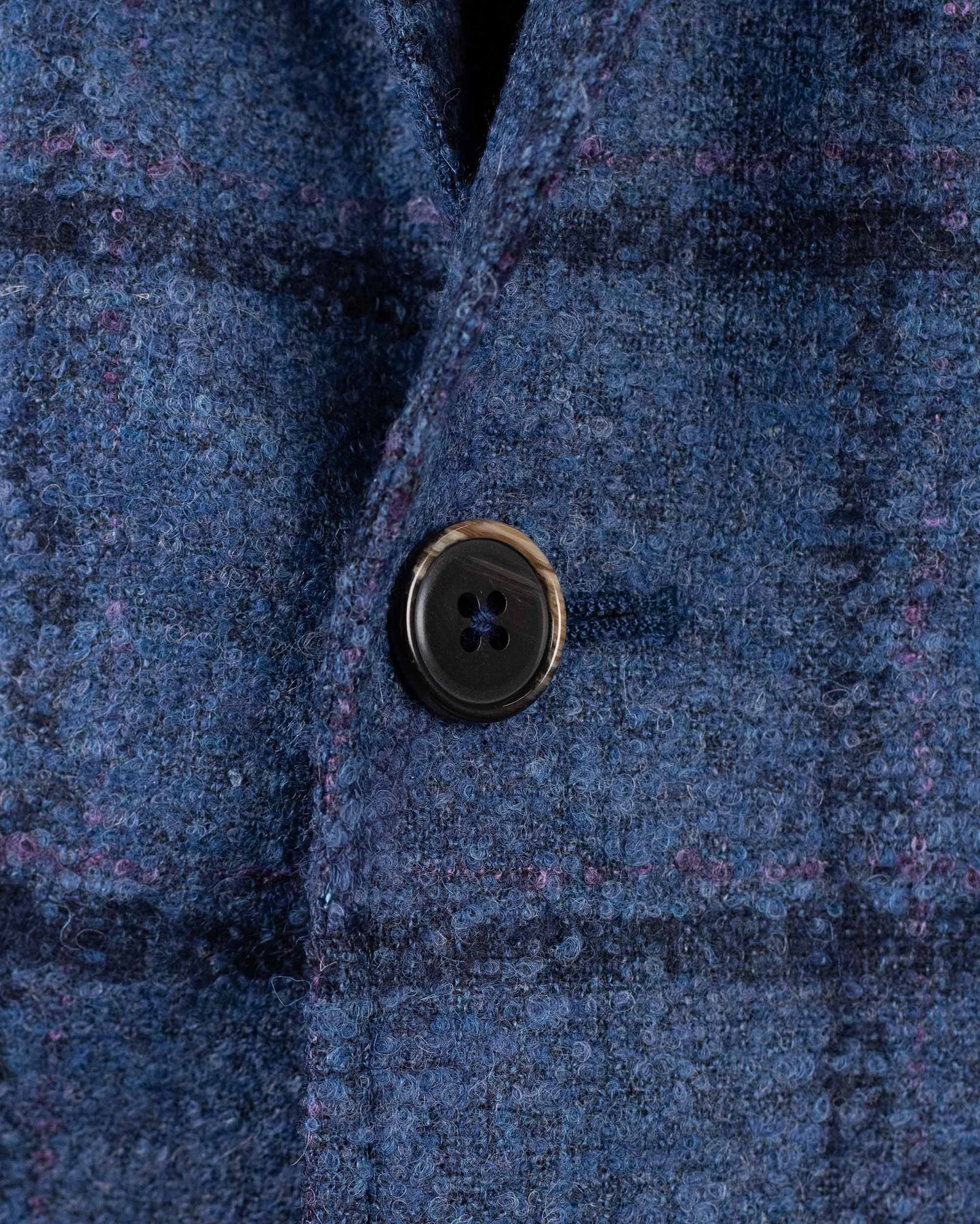 ravazzolo blue plaid hyrbid soft coat