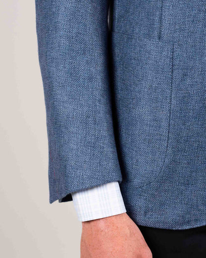 ravazzolo blue solid sport coat
