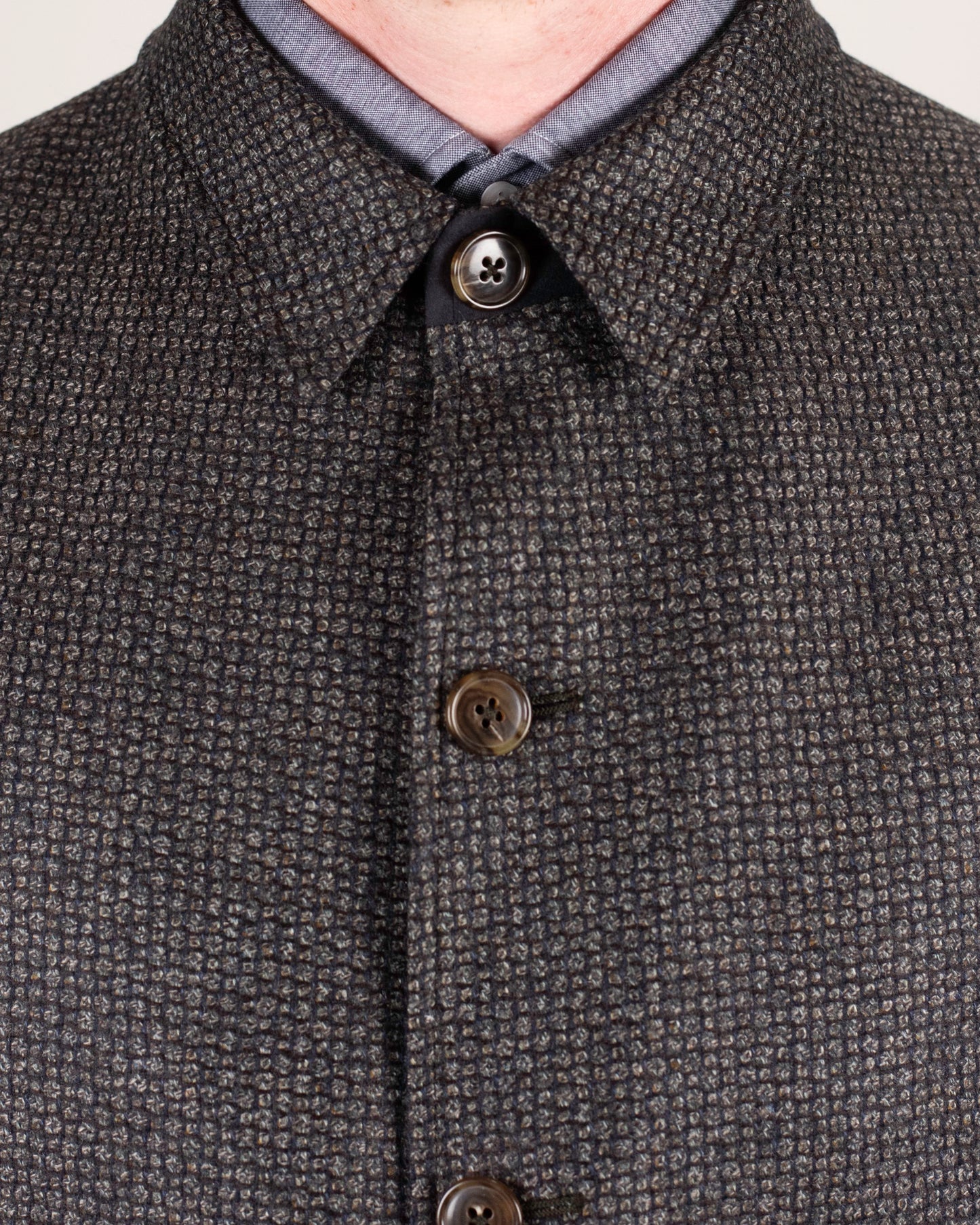 ravazzolo brown and green shirt jacket