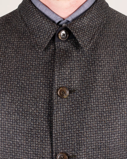 ravazzolo brown and green shirt jacket