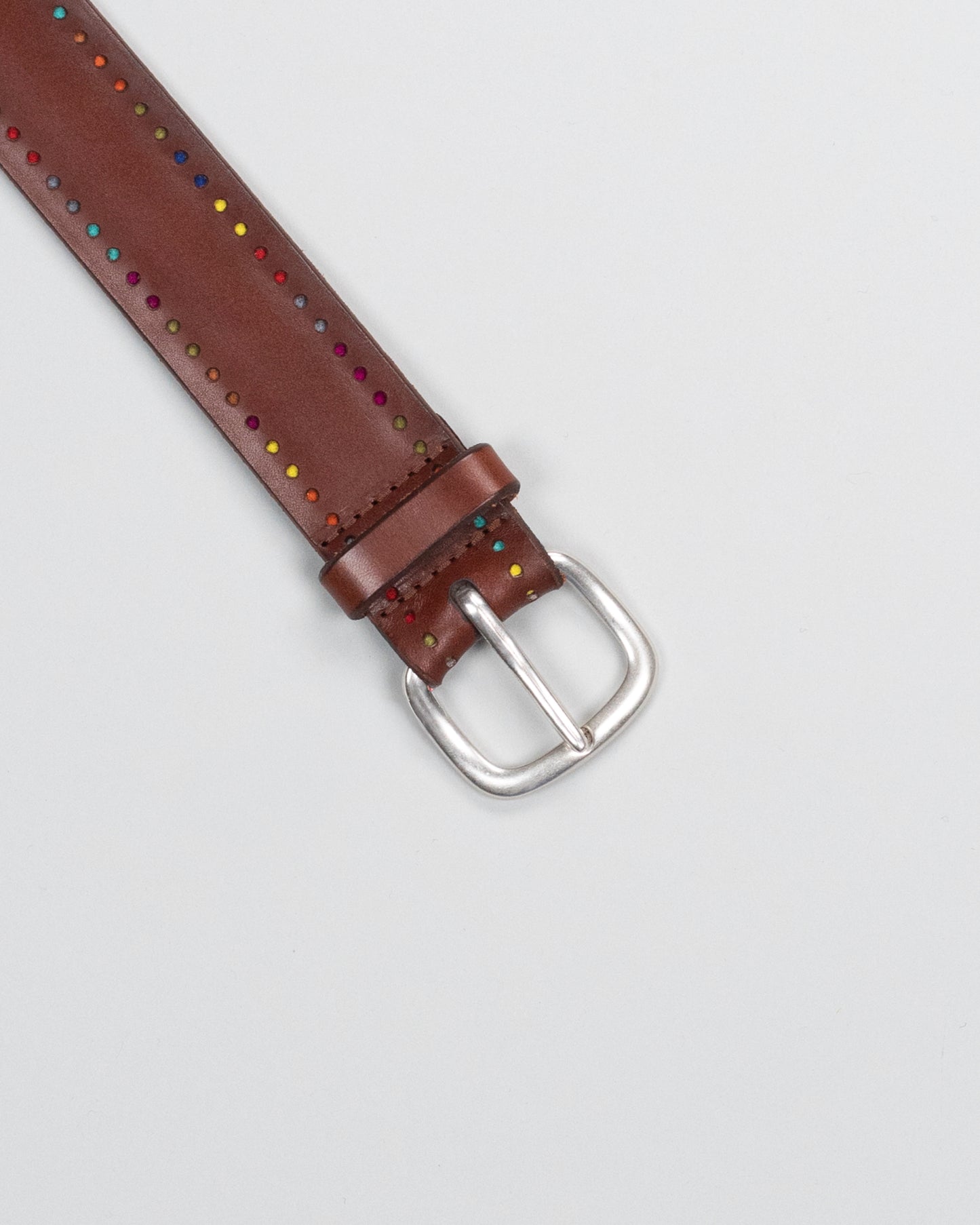 orciani bull contrast stitch belt