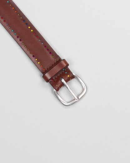 orciani bull contrast stitch belt