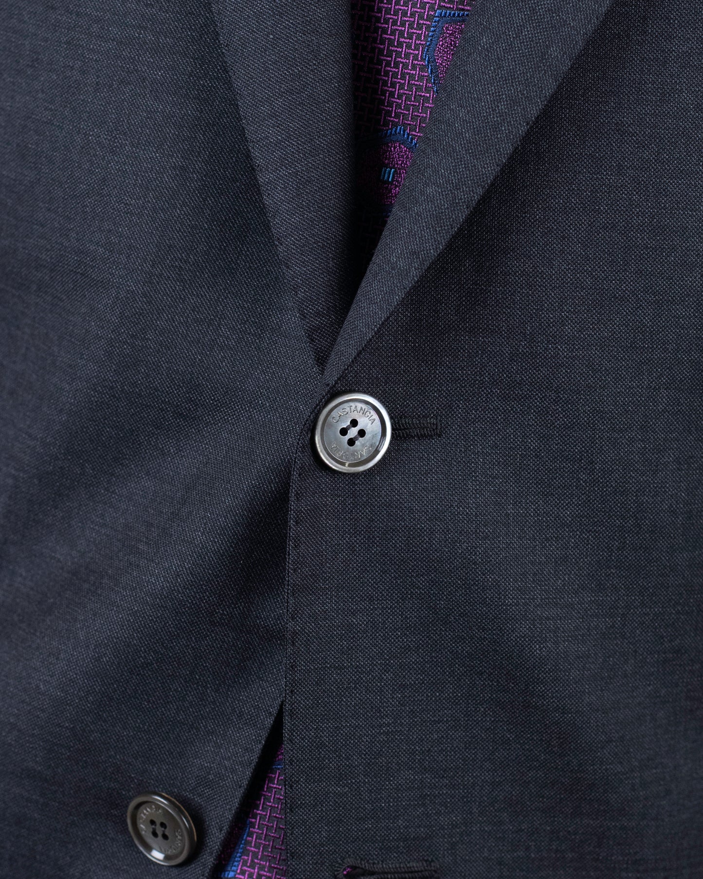 castangia charcoal suit