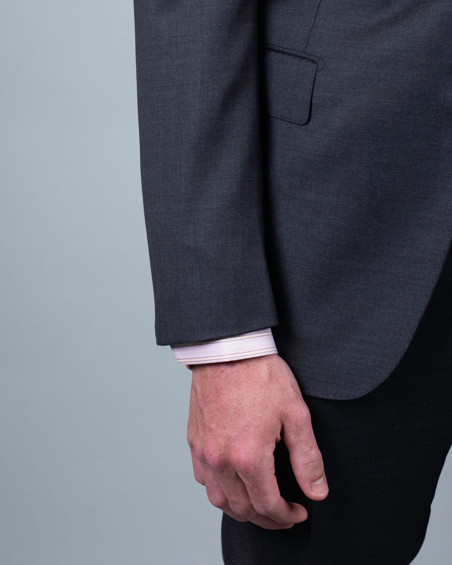 castangia charcoal suit