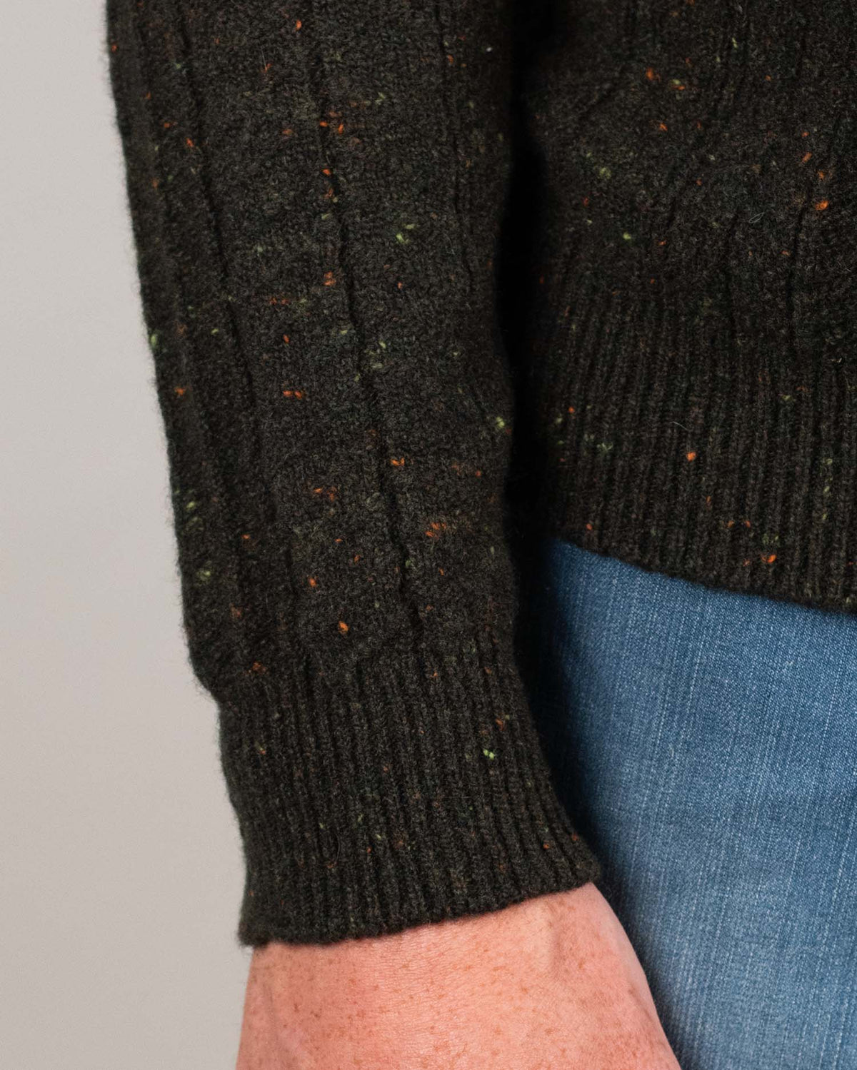 inis meain wool cash v neck sweater
