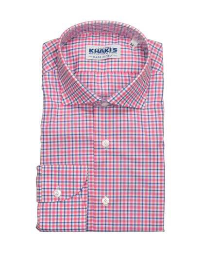 khakis brand mini check shirt