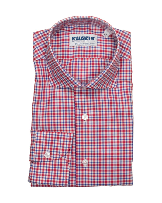 khakis brand mini check shirt