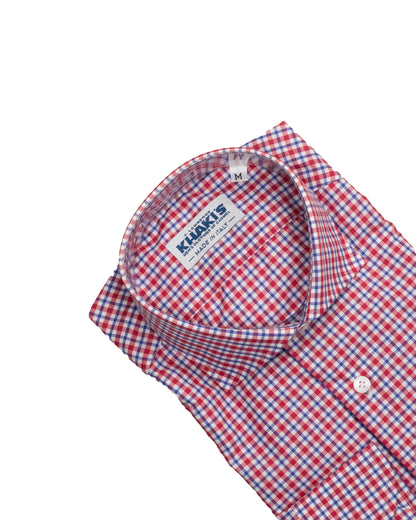 khakis brand mini check shirt