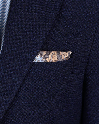 khakis brand navy hopsack soft coat