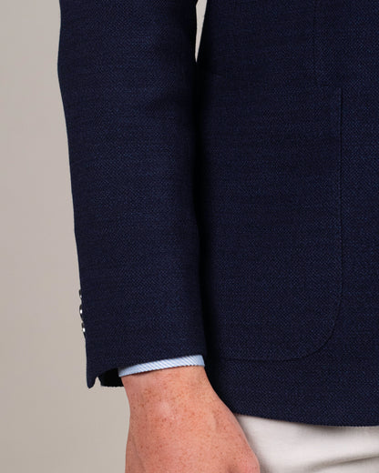 khakis brand navy hopsack soft coat
