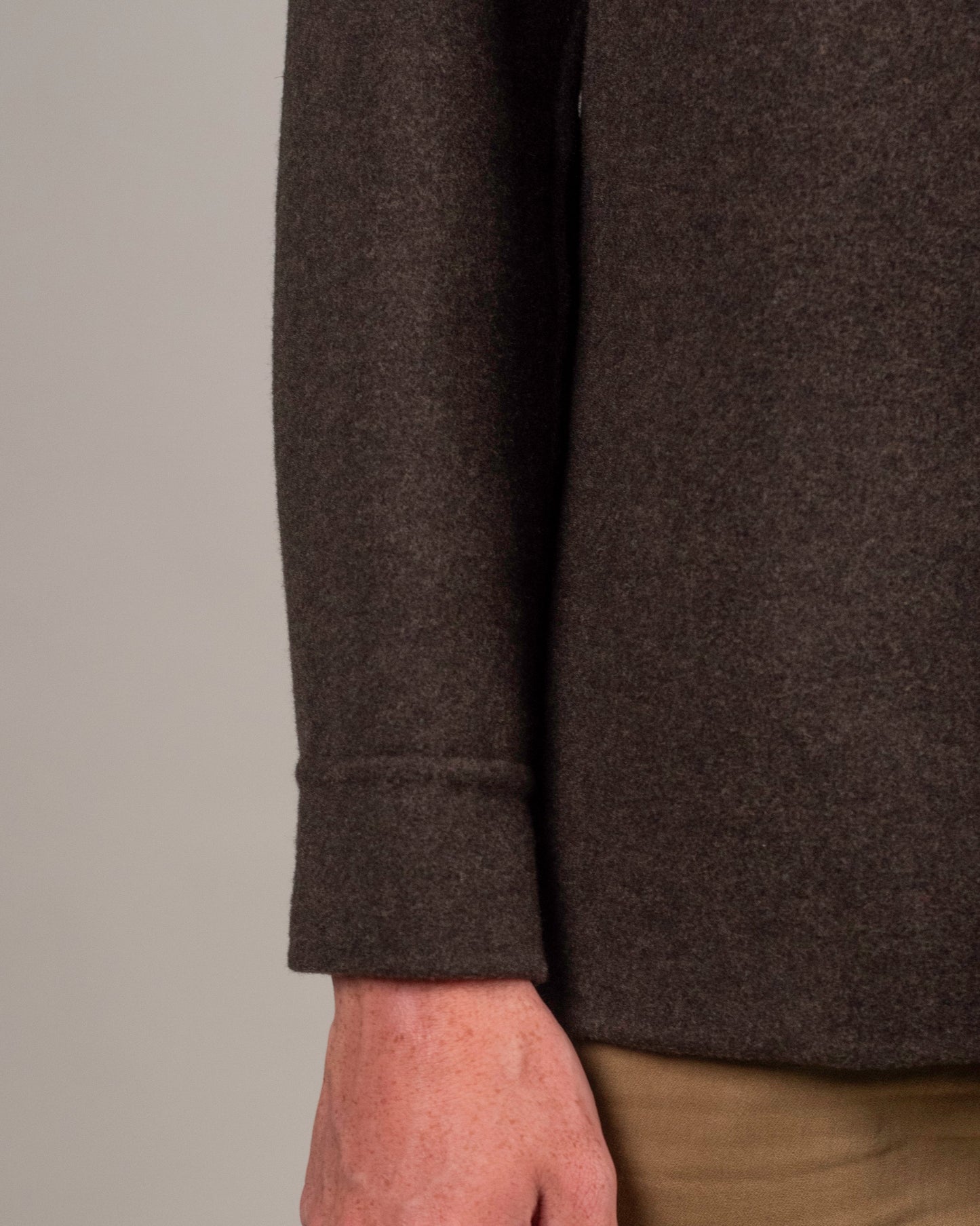 khakis brand brown cashmere chore jacket