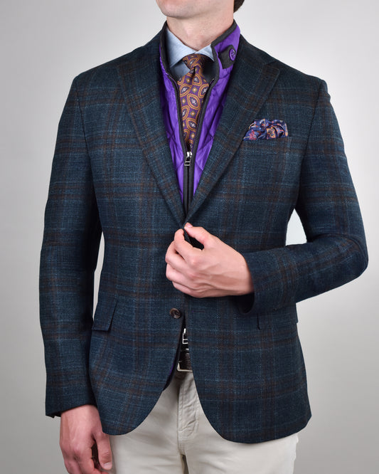 Khakis of Carmel - Green Checked Sport Coat