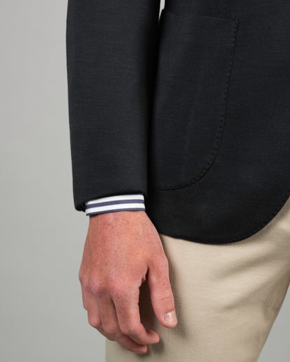 eleventy black lp fabric soft coat