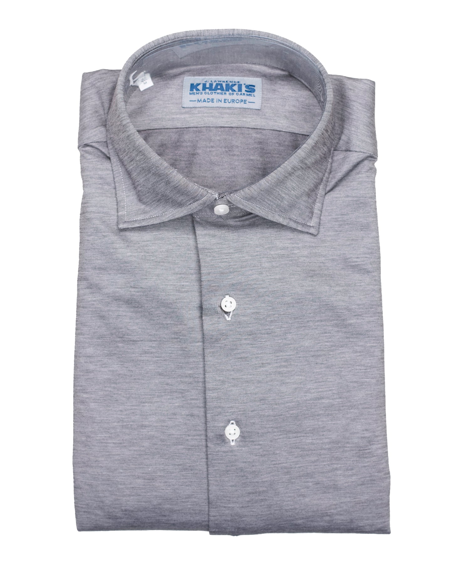 khakis brand grey jersey shirt