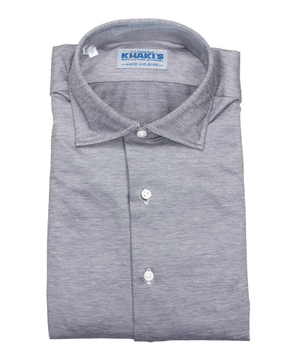 khakis brand grey jersey shirt