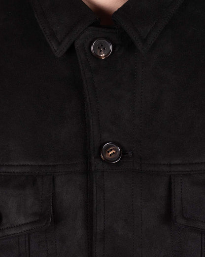 khakis brand micro suede trucker jacket