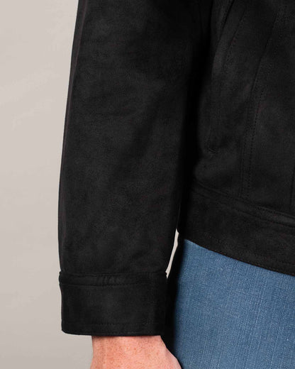 khakis brand micro suede trucker jacket