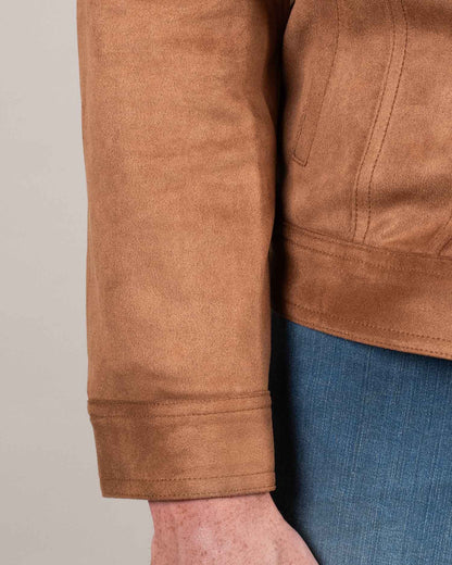 khakis brand micro suede trucker jacket
