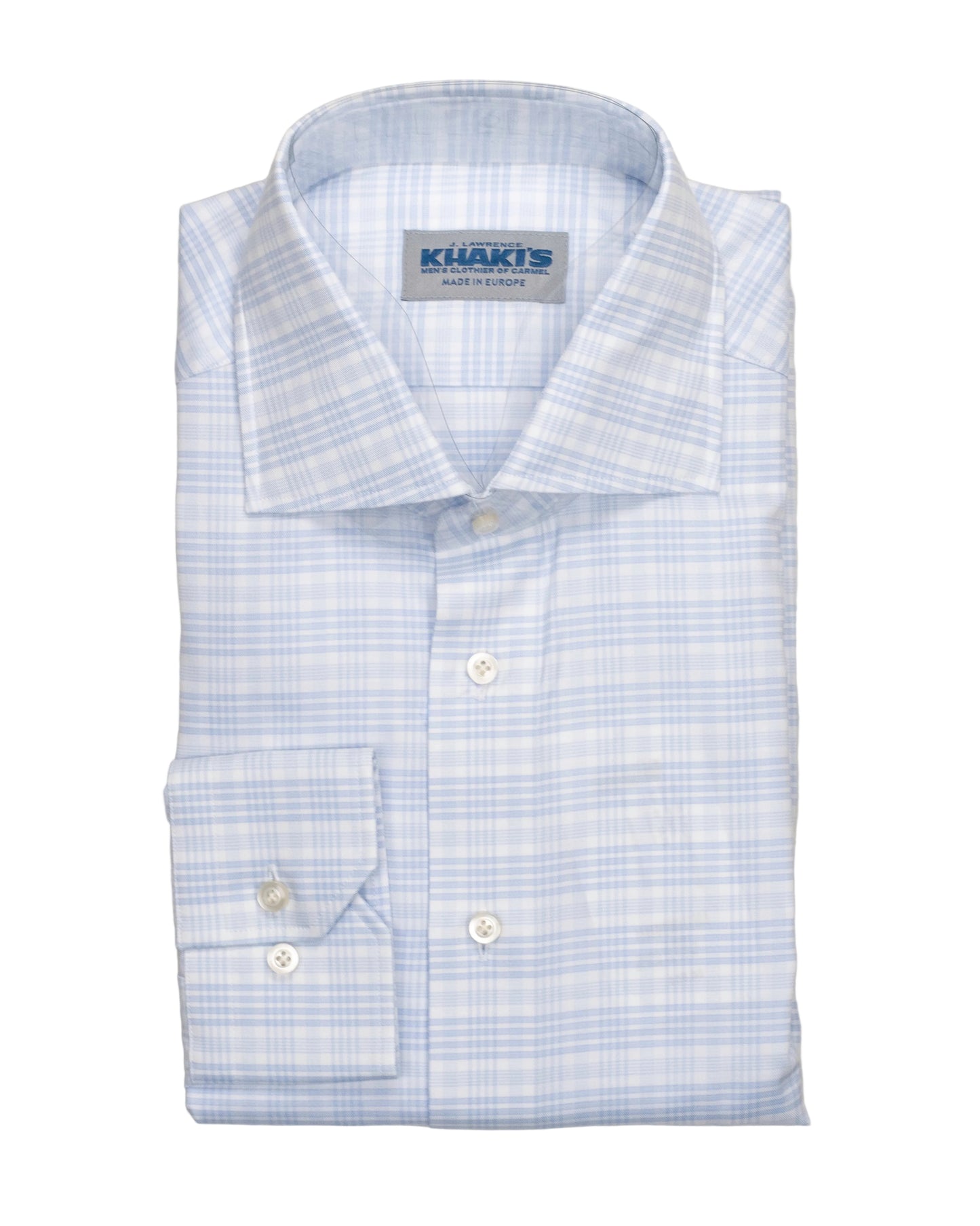 khakis brand blue check shirt