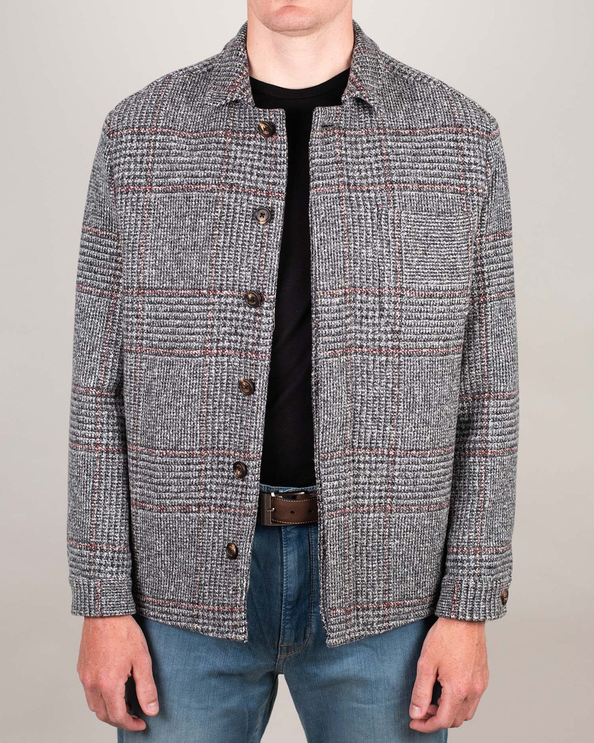 eleventy grey plaid jacket