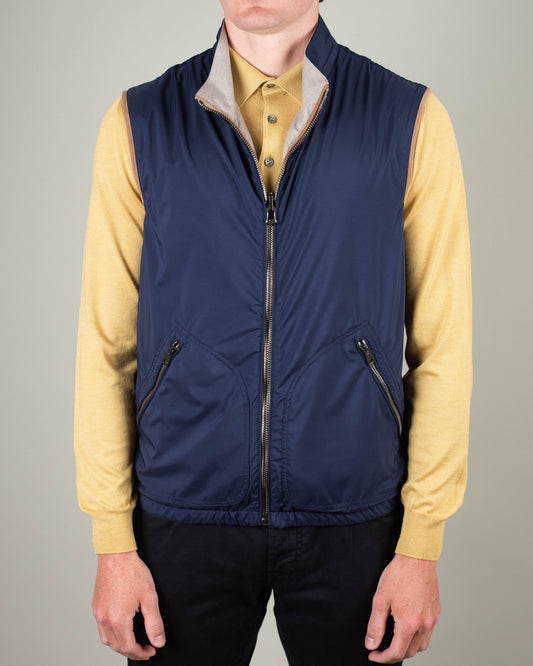 khakis brand LP cashmere blend rev vest