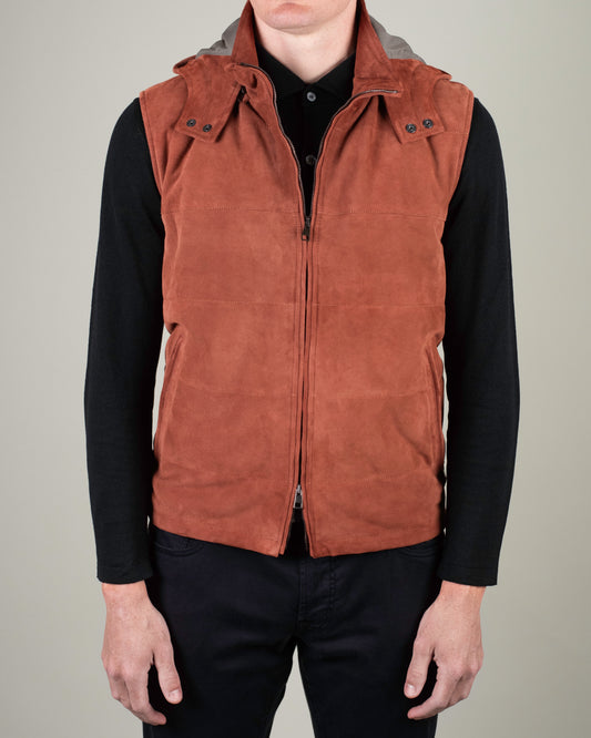 khakis brand brick suede vest