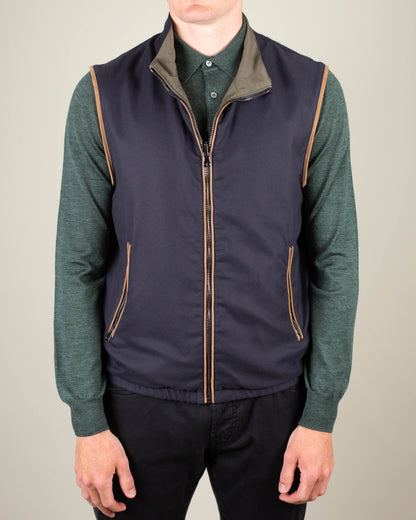 khakis brand LP cashmere blend rev vest