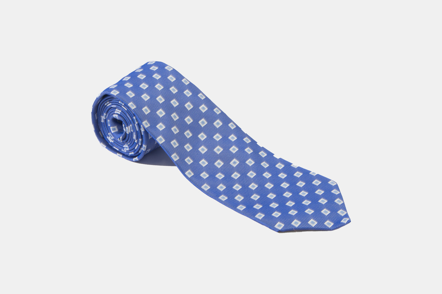 khakis of Carmel - blue & white tie square pattern