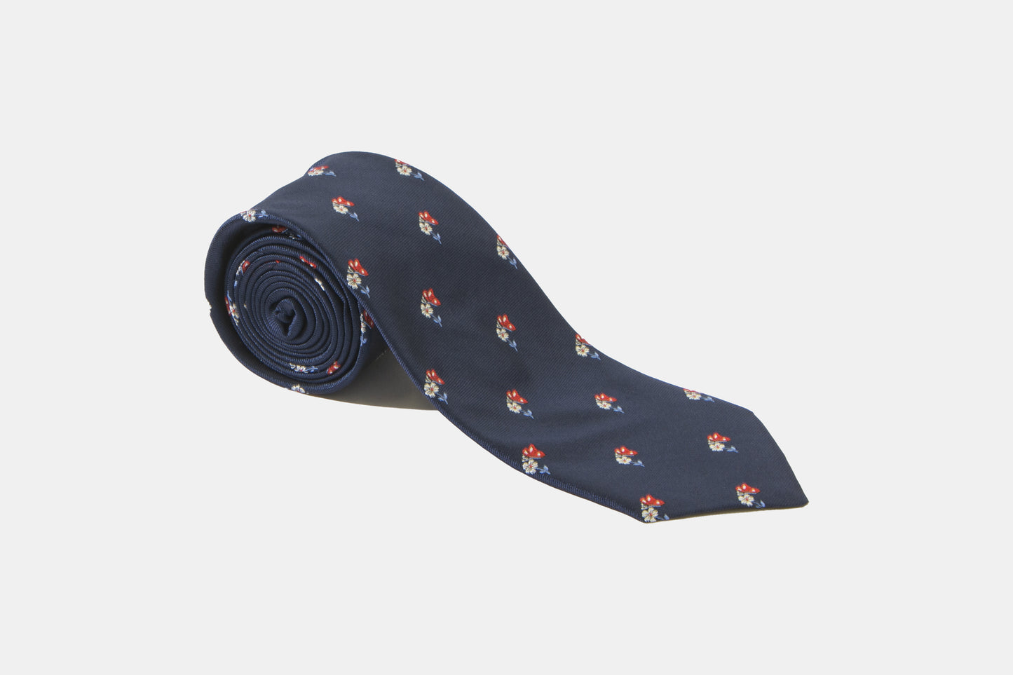 khakis of Carmel - navy silk tie with floral print